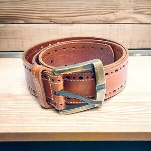 Kenneth Cole Women's Belt Tan Leather Reaction Size 32